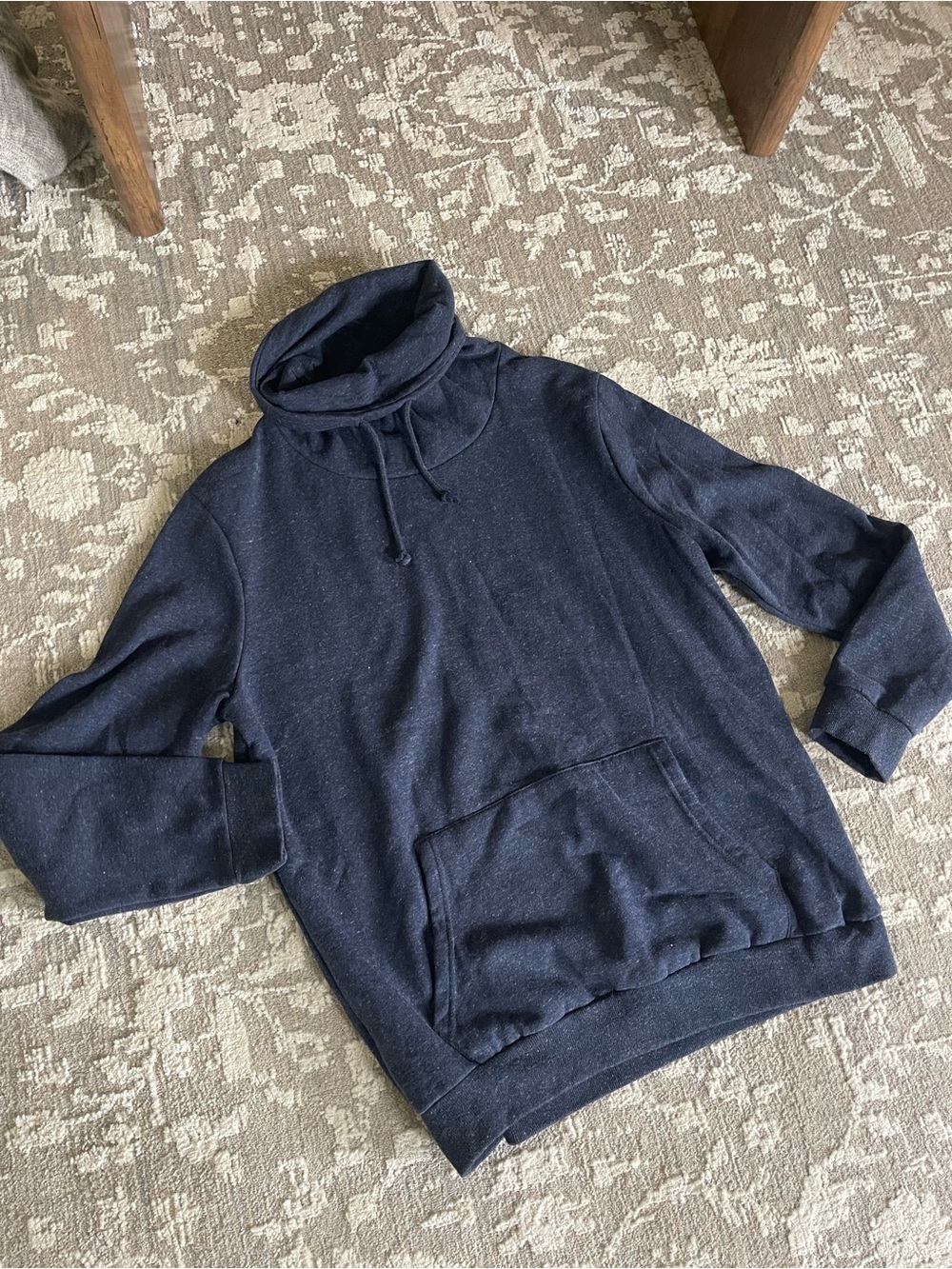 Forever 21 Men's Navy Funnel Neck Pullover